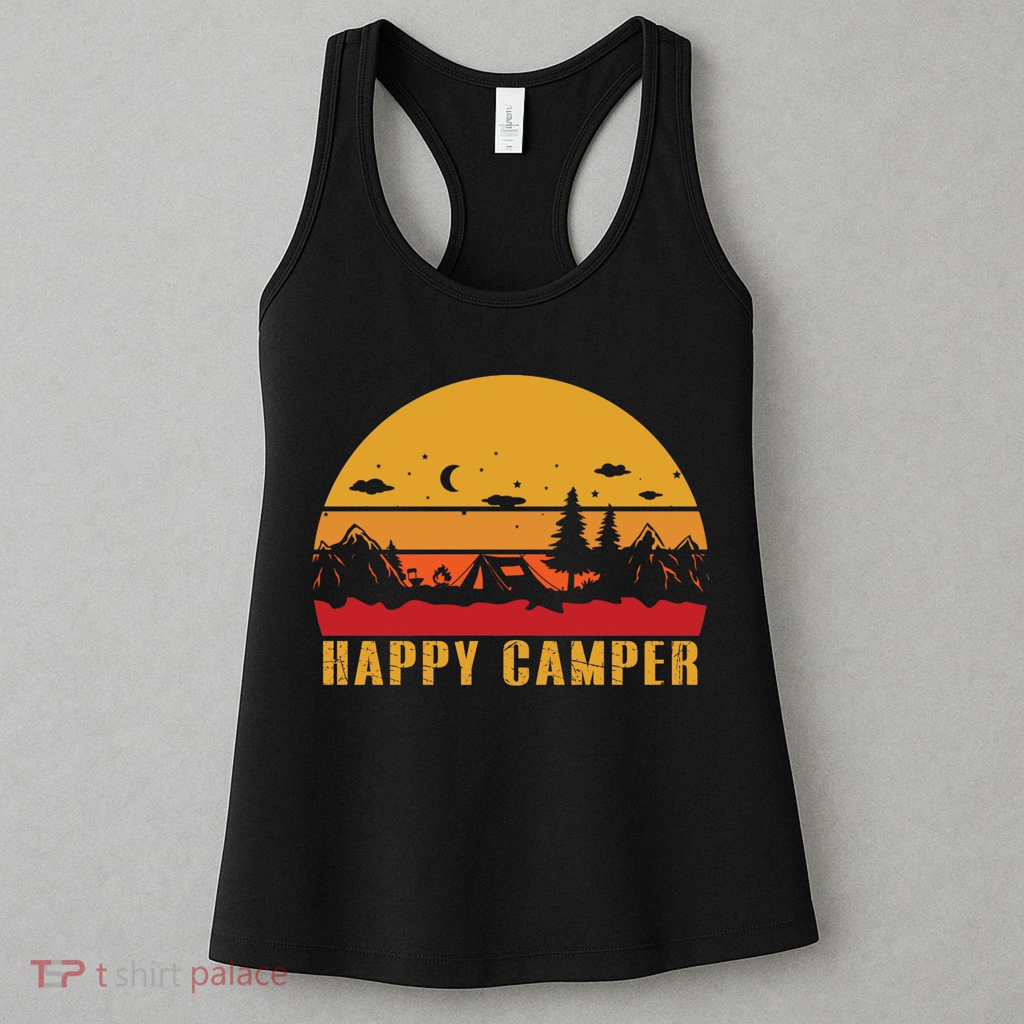 Happy Camper Retro Sunset Camping Women's Tank Top