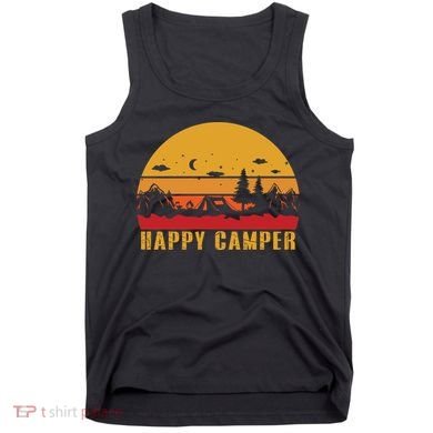 Happy Camper Retro Sunset Camping Tank Top