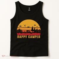 Happy Camper Retro Sunset Camping Tank Top thumb 2