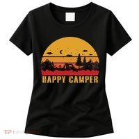 Happy Camper Retro Sunset Camping Women's T-Shirt thumb 0