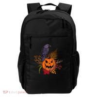 Halloween Crow Raven Pumpkin Fall Autumn Lover Backpack thumb 0
