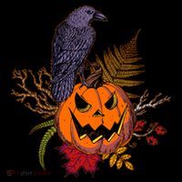 Halloween Crow Raven Pumpkin Fall Autumn Lover Coffee Mug thumb 5