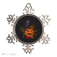 Halloween Crow Raven Pumpkin Fall Autumn Lover Ornament thumb 0