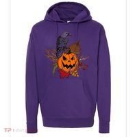Halloween Crow Raven Pumpkin Fall Autumn Lover Hoodie thumb 0