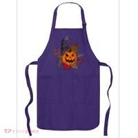 Halloween Crow Raven Pumpkin Fall Autumn Lover Apron thumb 0