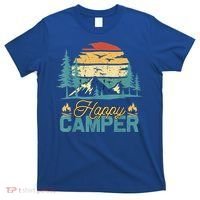 Happy Camper Retro Vintage Funny Matching Camping Crew T-Shirt thumb 0
