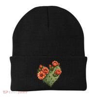Heart Cactus Red Flower Beanie thumb 0