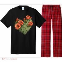 Heart Cactus Red Flower Pajama Set thumb 0