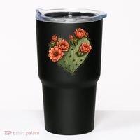 Heart Cactus Red Flower Tumbler thumb 0