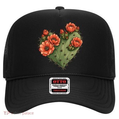 Heart Cactus Red Flower Hat
