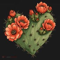 Heart Cactus Red Flower Visor thumb 3