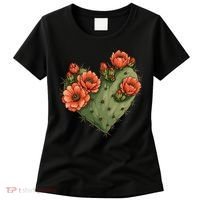 Heart Cactus Red Flower Women's T-Shirt thumb 0