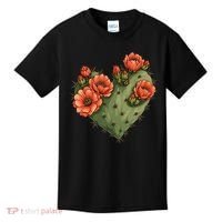 Heart Cactus Red Flower Kids T-Shirt thumb 0