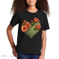 Heart Cactus Red Flower Kids T-Shirt thumb 2
