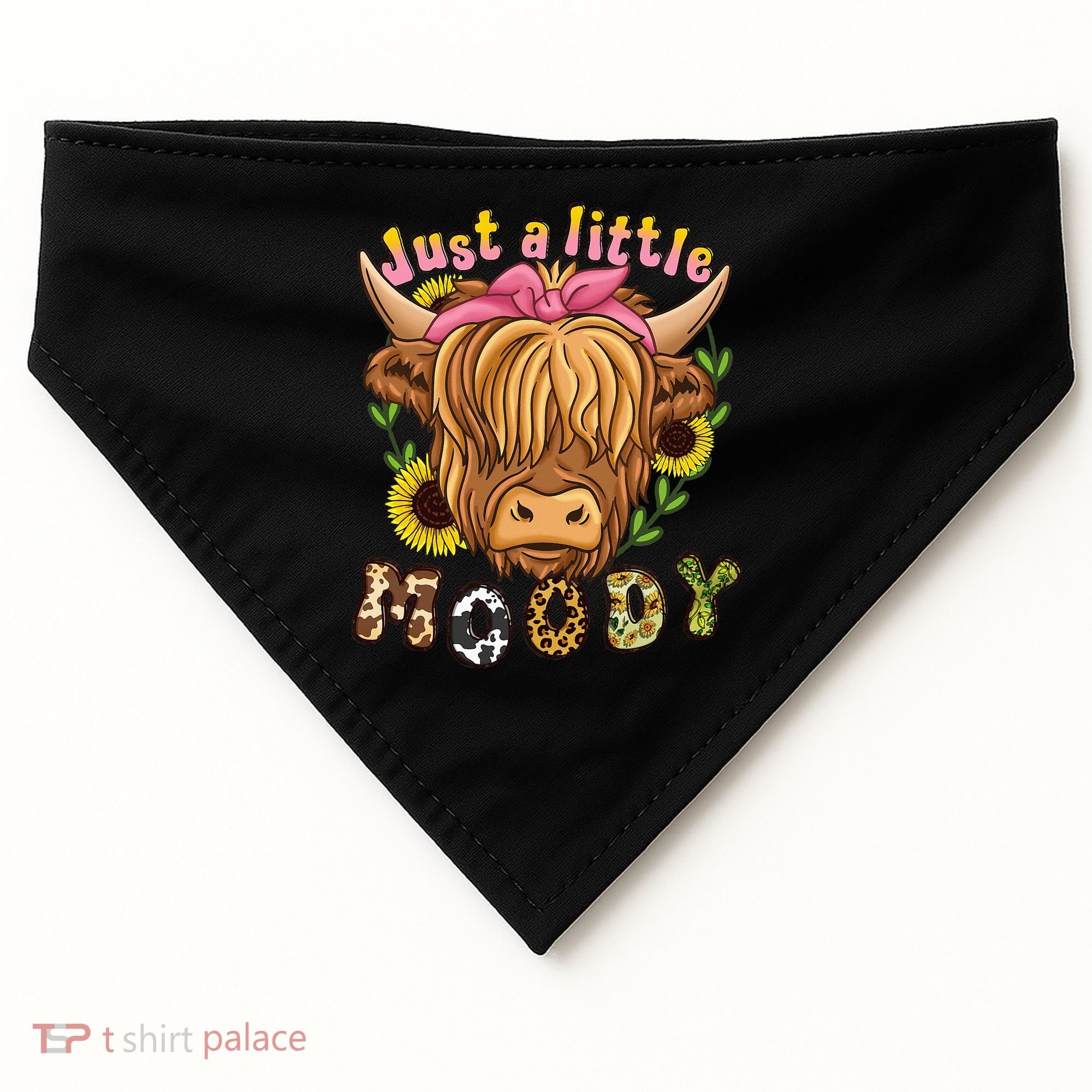 Highland Cow Scottish Highland Cow USA-Made Doggie Bandana