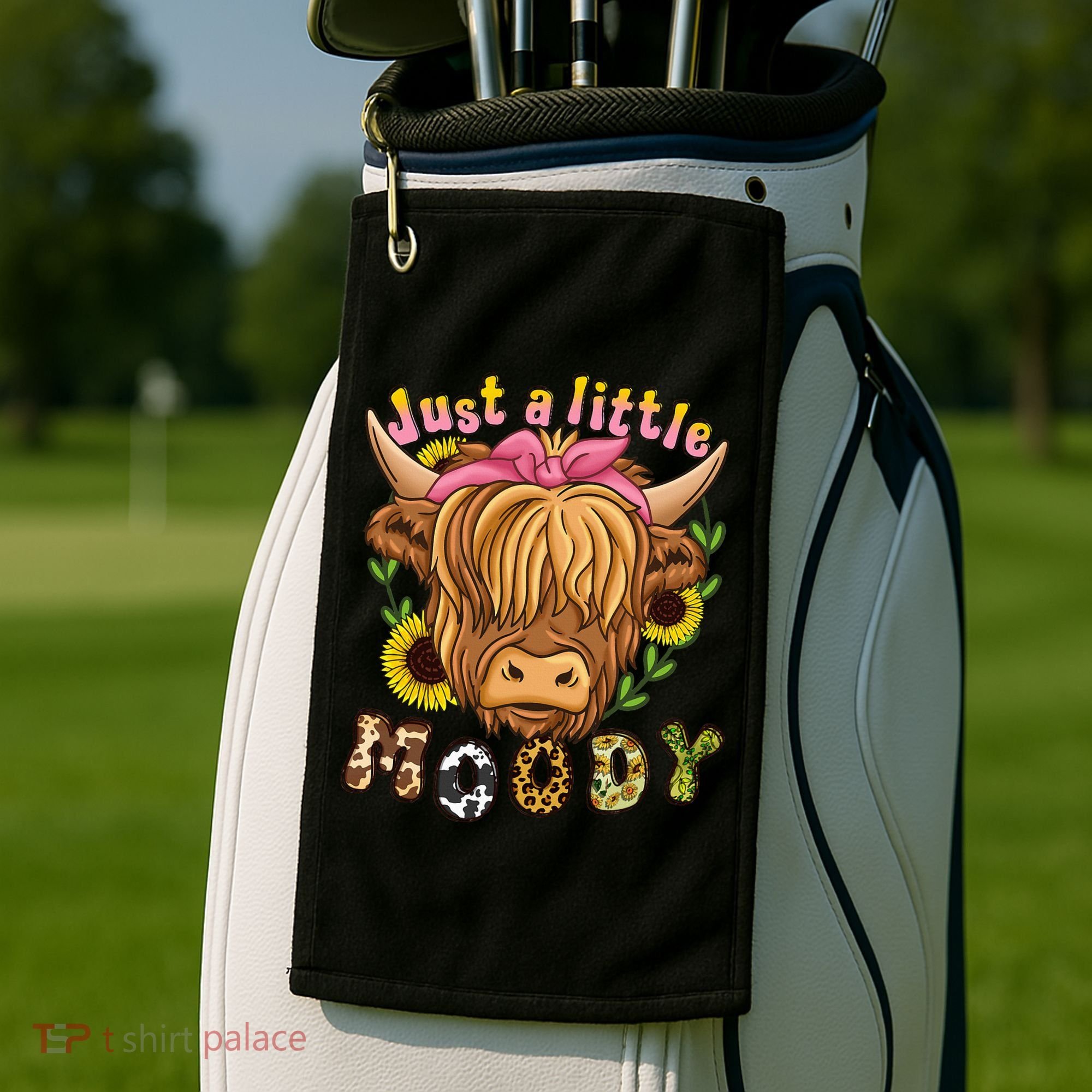 Highland Cow Scottish Highland Cow Golf Towel