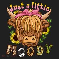 Highland Cow Scottish Highland Cow Golf Towel thumb 3
