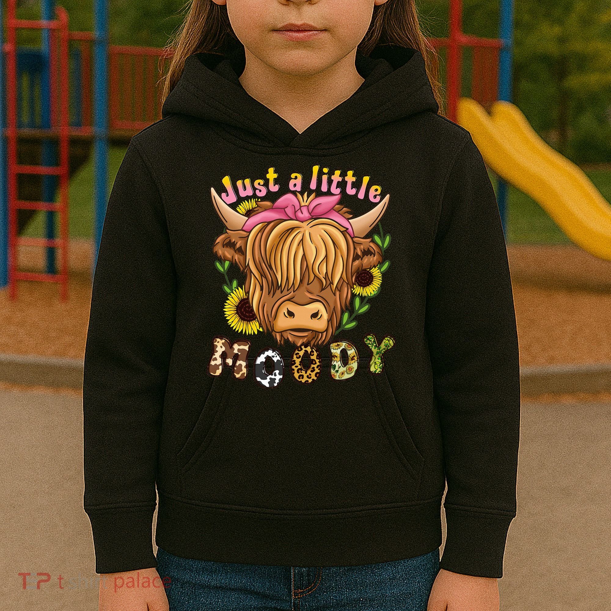 Highland Cow Scottish Highland Cow Kids Hoodie