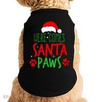 Here Comes Santa Paws Cute Christmas Doggie Tank thumb 0