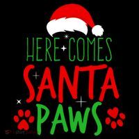 Here Comes Santa Paws Cute Christmas Women's Hoodie thumb 2