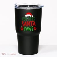 Here Comes Santa Paws Cute Christmas Tumbler thumb 0