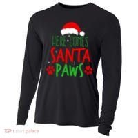 Here Comes Santa Paws Cute Christmas Cooling Performance Long Sleeve Crew thumb 0