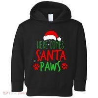 Here Comes Santa Paws Cute Christmas Toddler Hoodie thumb 0