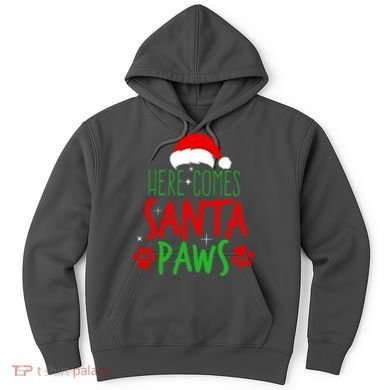 Here Comes Santa Paws Cute Christmas Hoodie