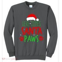 Here Comes Santa Paws Cute Christmas Sweatshirt thumb 0