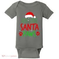 Here Comes Santa Paws Cute Christmas Baby Bodysuit thumb 0