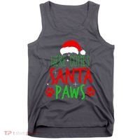 Here Comes Santa Paws Cute Christmas Tank Top thumb 0