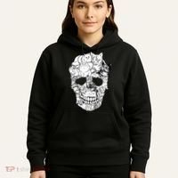 Halloween Cat Skull Kitty Skeleton Costume Skull Cat Hoodie thumb 5