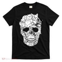 Halloween Cat Skull Kitty Skeleton Costume Skull Cat T-Shirt thumb 0