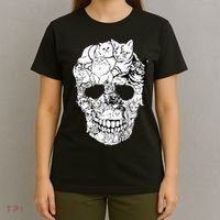 Halloween Cat Skull Kitty Skeleton Costume Skull Cat T-Shirt thumb 4