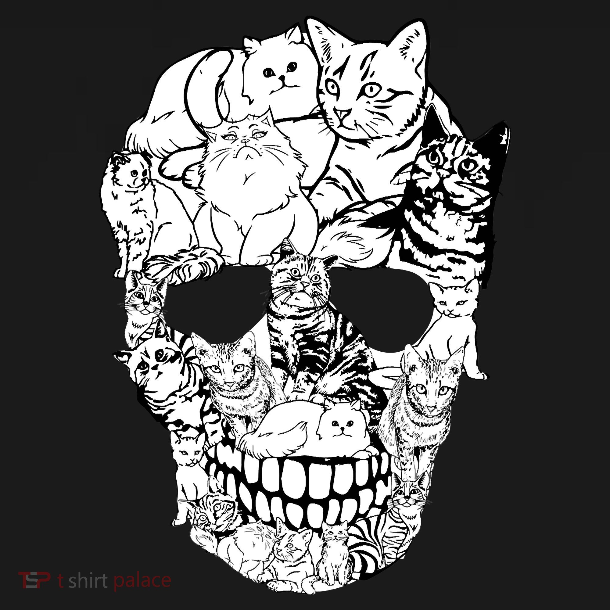 Halloween Cat Skull Kitty Skeleton Costume Skull Cat Button