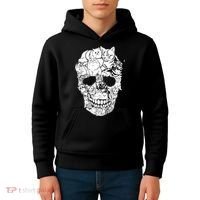 Halloween Cat Skull Kitty Skeleton Costume Skull Cat Kids Hoodie thumb 4