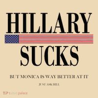 Hillary Clinton Sucks But Monica Is Way Better At It Tote Bag thumb 4