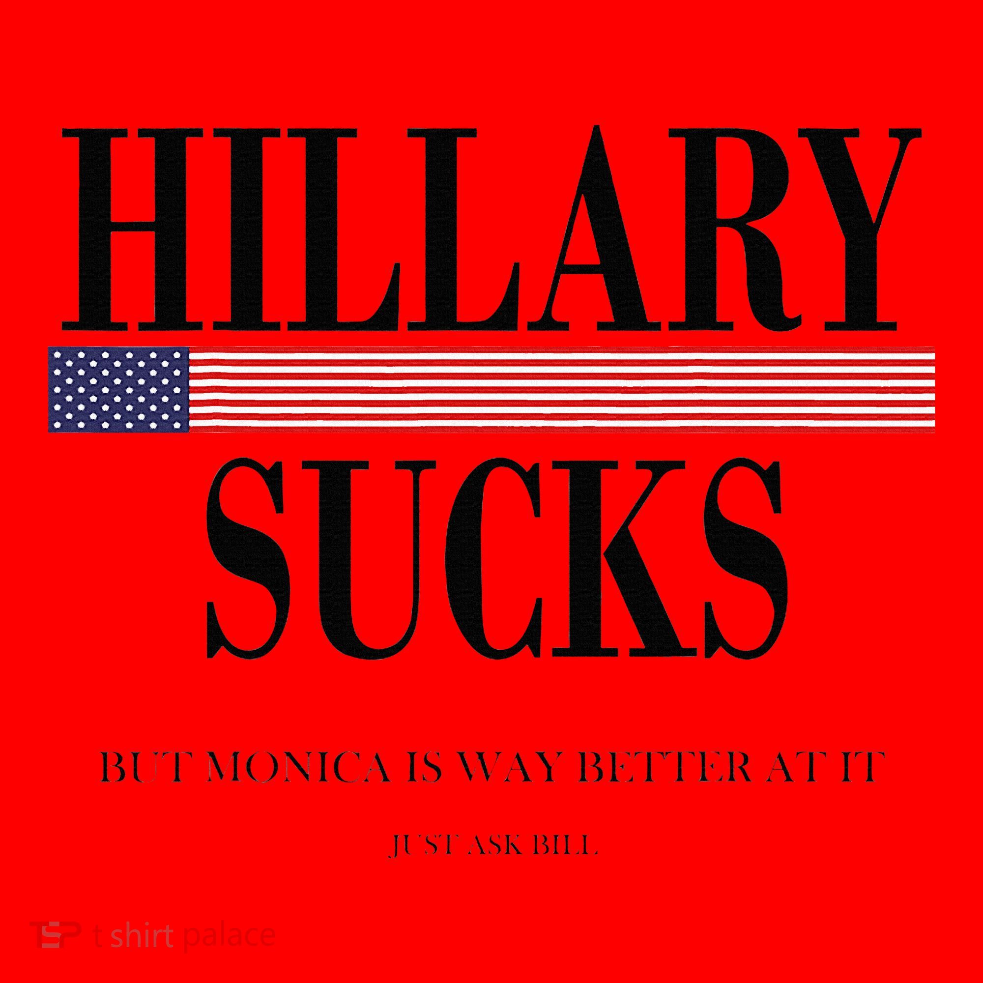 Hillary Clinton Sucks But Monica Is Way Better At It Santa Hat