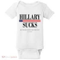 Hillary Clinton Sucks But Monica Is Way Better At It Baby Bodysuit thumb 0