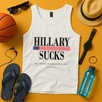 Hillary Clinton Sucks But Monica Is Way Better At It Tank Top thumb 4