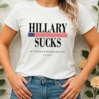 Hillary Clinton Sucks But Monica Is Way Better At It Women's T-Shirt thumb 2
