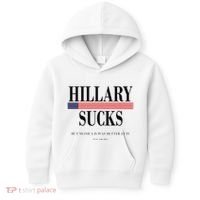 Hillary Clinton Sucks But Monica Is Way Better At It Kids Hoodie thumb 0