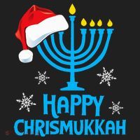 Happy Chrismukkah Santa Hat Christmas Hanukkah Sleep Women's Sweatshirt thumb 2