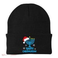 Happy Chrismukkah Santa Hat Christmas Hanukkah Sleep Beanie thumb 0