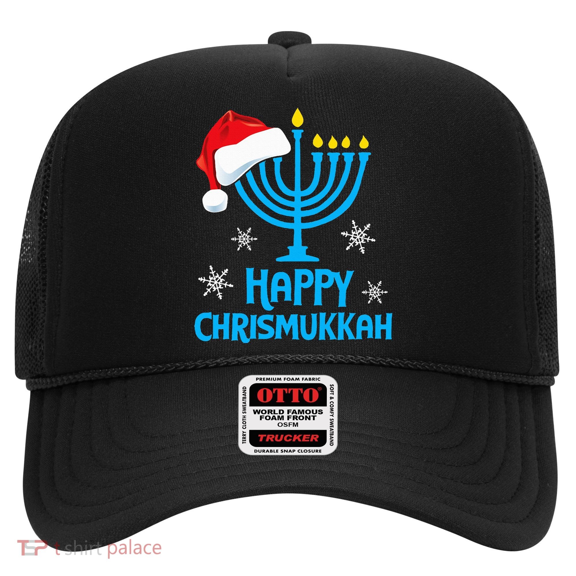 Happy Chrismukkah Santa Hat Christmas Hanukkah Sleep Hat