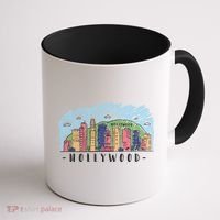 Hollywood Cartoon Style Illustration Coffee Mug thumb 1