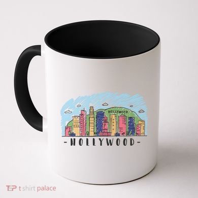 Hollywood Cartoon Style Illustration Coffee Mug