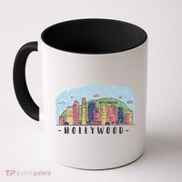 Hollywood Cartoon Style Illustration Coffee Mug thumb 0