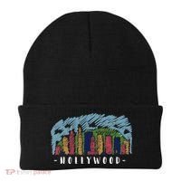 Hollywood Cartoon Style Illustration Beanie thumb 0