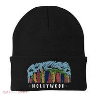 Hollywood Cartoon Style Illustration Beanie thumb 0